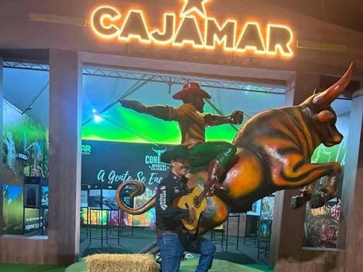 estande de Cajamar no rodeio de Barretos 2026